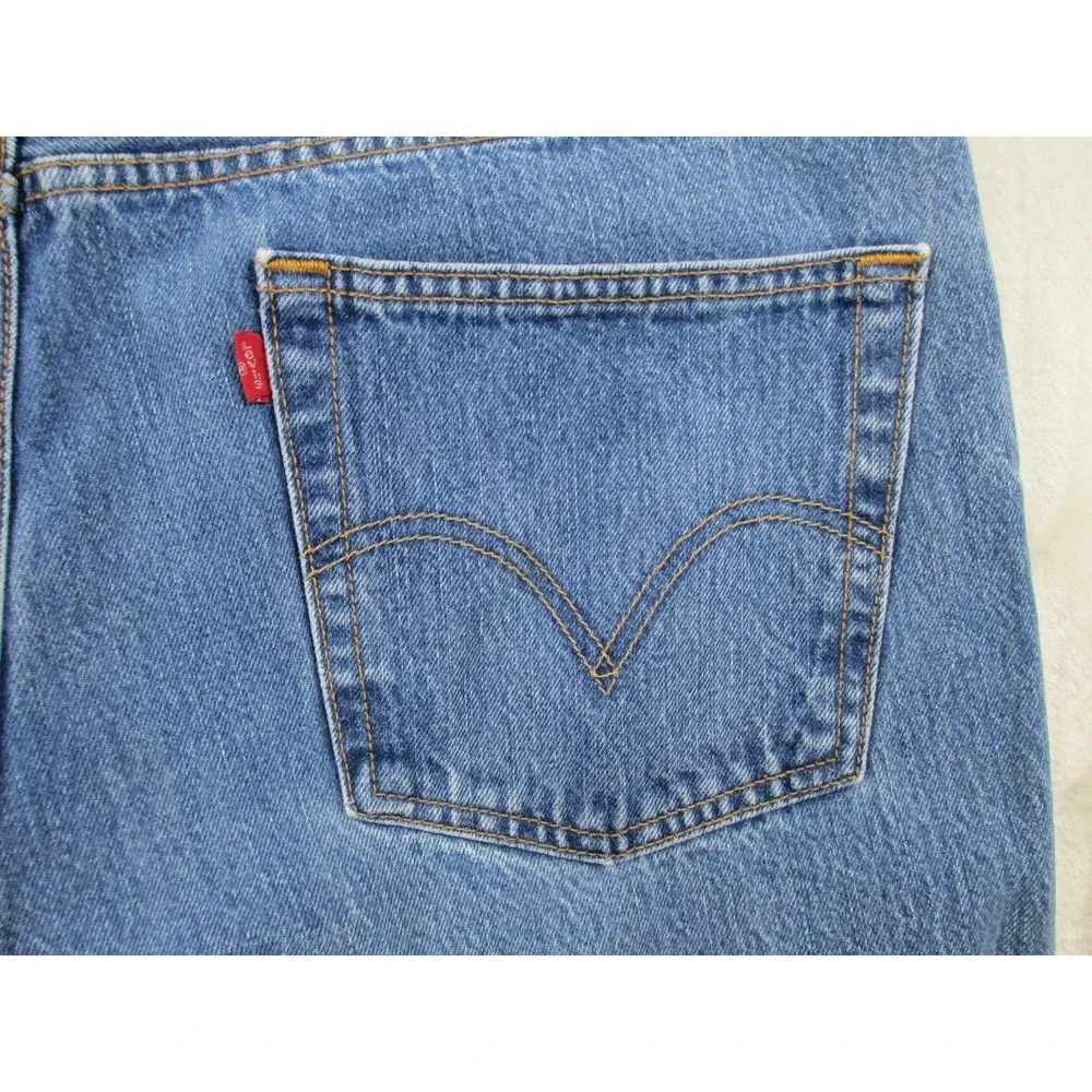 Levi's 501 Pants Mens 38 Blue Denim‎ Jeans Buttonfly Straight Pockets 38X30